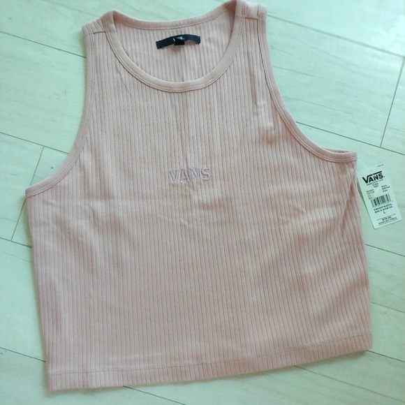 VANS NEW Rise N Shine Ribbed Racer Tank Top - Picture 1 of 11